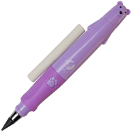 Creion HB infinit, mov cu model ursulet, capacitate de scriere 20.000 m, 12.5 CM